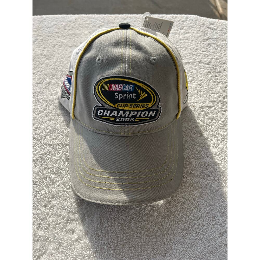 Jimmie Johnson #48 Nascar Chase 2008 Sprint Cup Champion Adjustable Hat-NWT